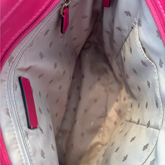 kate spade Hot Pink Bow Saffiano Tote - Picture 10 of 16